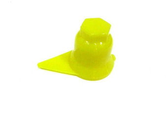 COVER NUT WHEEL 32 YELLOW WITH INDICATOR
