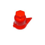 COVER NUT WHEEL 33 RED WITH INDICATOR