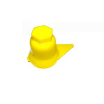 COVER NUT WHEEL 33 YELLOW WITH INDICATOR