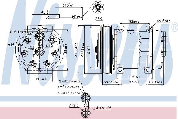 COMPRESSOR AIR CONDITIONING RVI