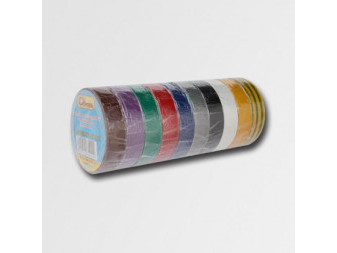 Páska izolační 10ks - různé barvy 19mm/10m