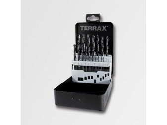 Sada vrtáků do kovu HSS-R Terrax 1-10mm, 19 dílů