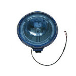 Světlomet halogenový, kulatý modrý 4 LED diody 24V