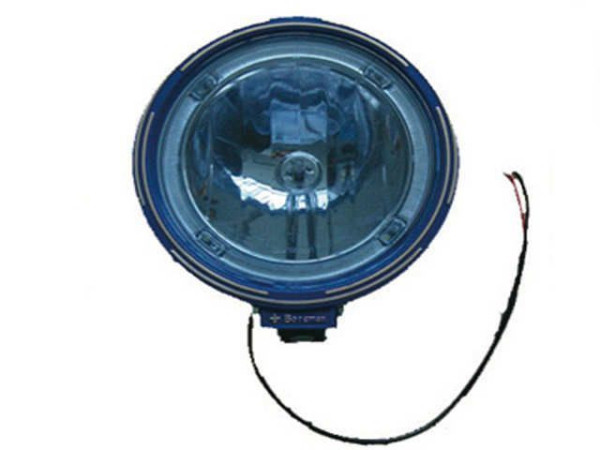 Světlomet halogenový, kulatý modrý 4 LED diody 24V