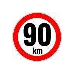 Samolepka rychlosti 90 km/h (průměr 150mm)