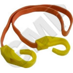Popruh gumový 1m, průměr 16mm 2ks žluté háky