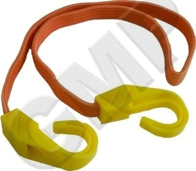 Popruh gumový 1m, průměr 16mm 2ks žluté háky