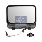 MIRROR r. 24 V, el.ovl., IVECO, DR, R300mm, BLACK , 284x185