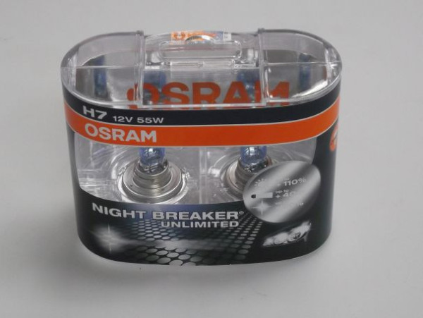 Žárovka 12V H7 55W Px26d OSRAM NIGHTBreaker Unlimited-DUO