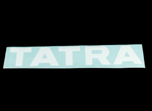 Samolepka nápis Tatra bílý