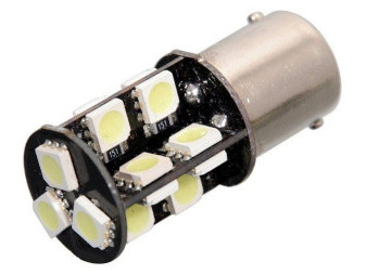 Žárovka 19 SMD LED 12V 5W Ba15S s rezistorem CAN-BUS ready bílá