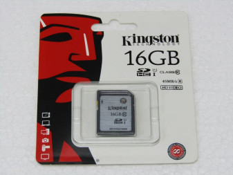 Karta paměťová Kingston SDHC 16GB Class 10
