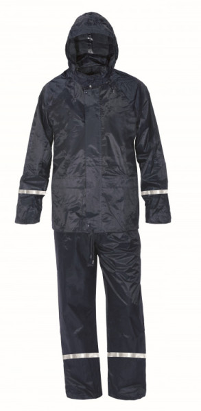 Oblek pogumovavý CXS-PROFI, kalhoty+blůza s kapucí, modrý, vel. XL, CANIS