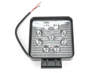 Svítilna pracovní 9 LED 10-30V, 9*3W, 109*109 mm