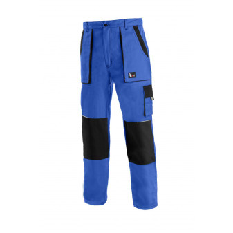 Kalhoty pánské montérkové do pasu CXS-LUXY JOSEF, modro-černé, vel. 46, CANIS