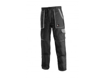 Kalhoty pánské montérkové do pasu CXS-LUXY JOSEF, černo-šedé, vel. 46, CANIS
