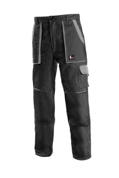 Kalhoty pánské montérkové do pasu CXS-LUXY JOSEF, černo-šedé, vel. 46, CANIS