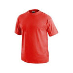 Tričko pánské CXS-DANIEL, 100% bavlna, červené, vel. L, CANIS