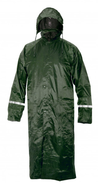 Plášť pogumovaný CXS-VENTO, dlouhý s kapucí, zelený, vel. L, CANIS