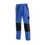 Kalhoty pánské montérkové do pasu CXS-LUXY JOSEF, modro-černé, vel. 52, CANIS
