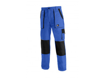Kalhoty pánské montérkové do pasu CXS-LUXY JOSEF, modro-černé, vel. 58, CANIS