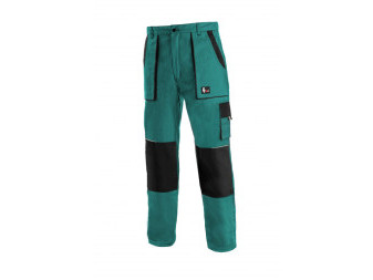 Kalhoty pánské montérkové do pasu CXS-LUXY JOSEF, zeleno-černé, vel. 48, CANIS