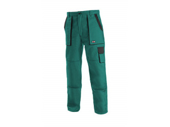 Kalhoty pánské montérkové do pasu CXS-LUXY JOSEF, zeleno-černé, vel. 56, CANIS
