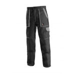 Kalhoty pánské montérkové do pasu CXS-LUXY JOSEF, černo-šedé, vel. 48, CANIS