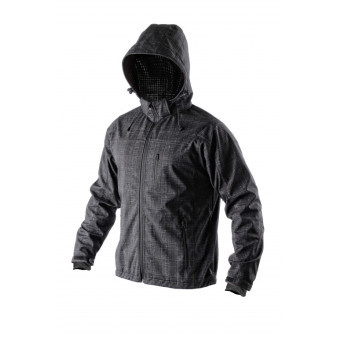 Bunda pánská softshell CXS-AKRON, černá, vel. 2XL, CANIS