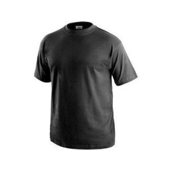Tričko pánské CXS-DANIEL, 100% bavlna, černé, vel. L, CANIS