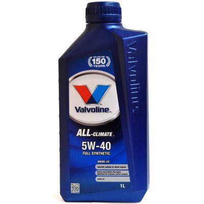 Olej motorový 5W40 VALVOLINE ALL CLIMATE DIESEL C3 1L