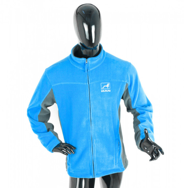 Bunda/mikina fleece MAN modrá 2XL