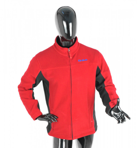 Bunda/mikina fleece DAF červená XL