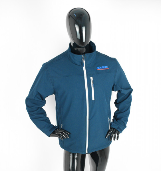 Bunda softshell DAF modrá XL