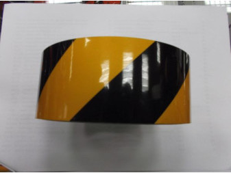 Páska šrafovaná žluto černá 5cm 25m