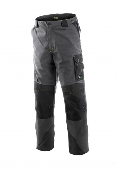 Kalhoty pánské montérkové zateplené do pasu CXS-SIRIUS NIKOLAS, šedo-zelené, vel.52-54, CANIS