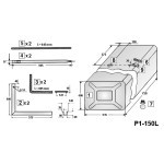 FUEL TANK 150l 400x750x515