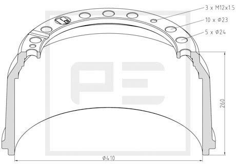 brake drum front MB