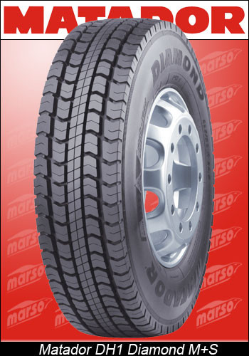 TYRE MATADOR 11 R22.5 148/145K DH1 DIAMOND