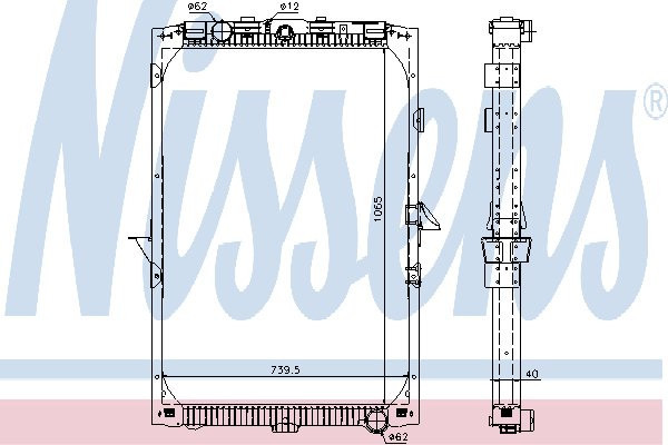 Chladič vodní DAF 105XF