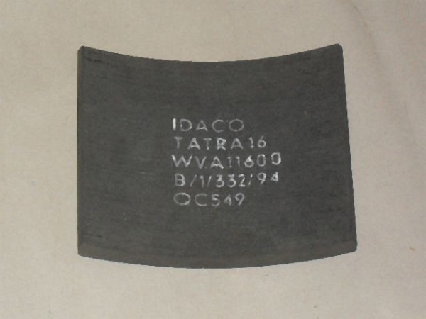 BRAKE LINING IDACO T815 160-16-184 T815 nevrt.