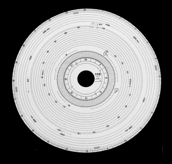 Kotouč tachografu MAGDEBURG 115 km LTS.01
