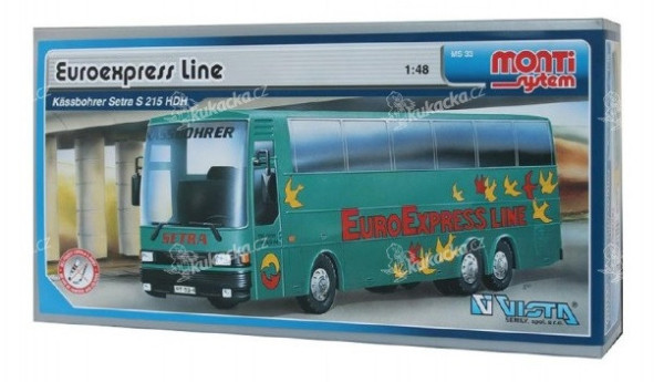 Hračka MONTI 33 EUROEXPRESS LINE-BUS SETRA 1:48