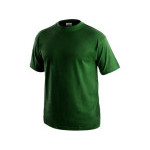 Tričko pánské CXS-DANIEL, 100% bavlna, lahvově zelená, vel. L, CANIS