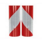 Páska reflexní samolepící červeno bílé levé šrafování, šířka 28 cm, balení 9 m, reflexní třída 3