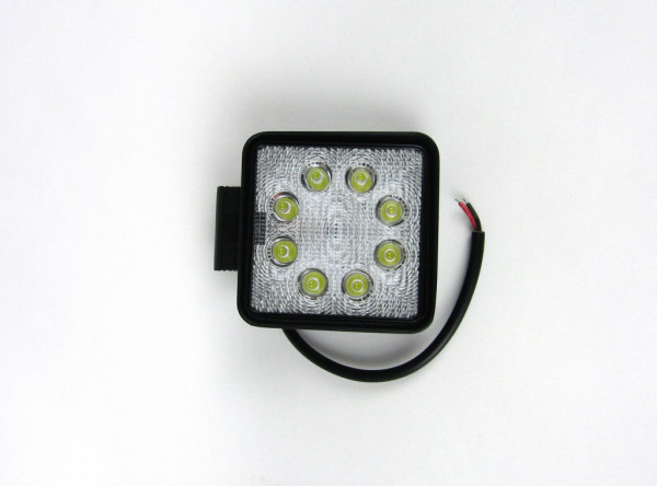 Svítilna pracovní 8 LED, 10-30V, 8*3W, 109x109mm
