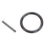 Sada zajištovací kolík s okroužkem D 24mm L 25mm 1/2"
