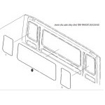 Sklo okenní zadní stěny kabiny 106x39x0.5 MAN