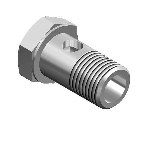 Šroub dutý průtokový 1/4" L 28 hydraulika