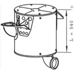 Tlumič výfuku DAF, 725x610x745 mm, Euro 3